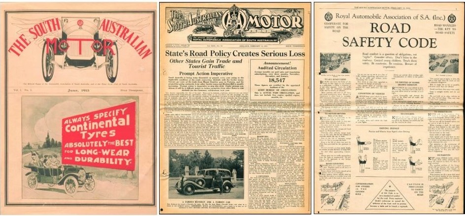 samotor covers from 1913, 1935 and 1936.