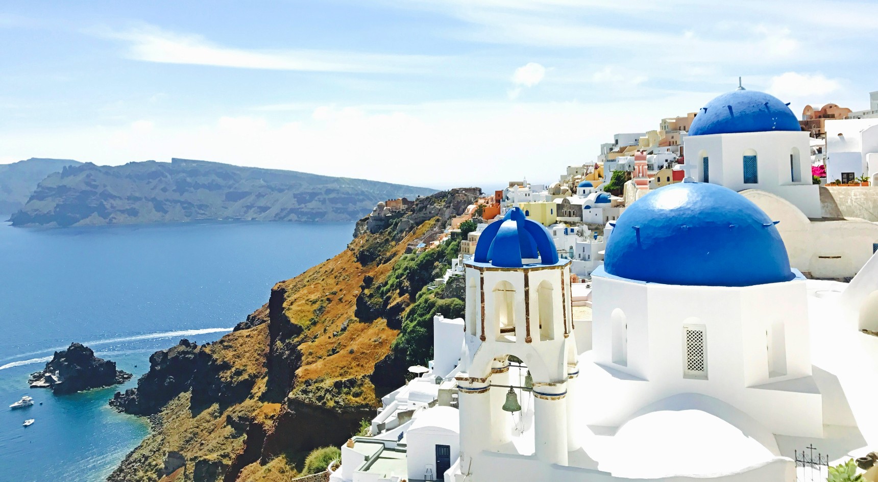 Santorini and the ocean