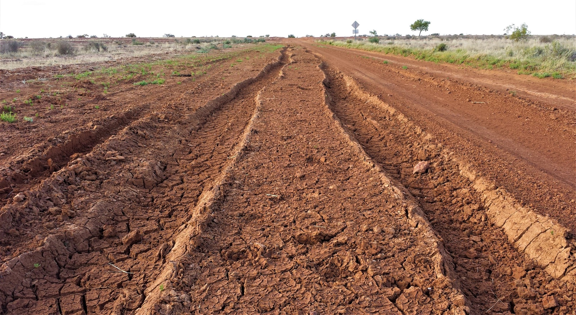 Rutted outback road