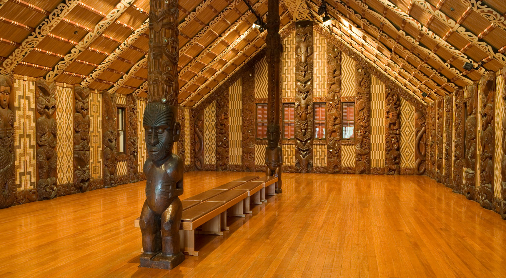 Wooden interior of a traditional house