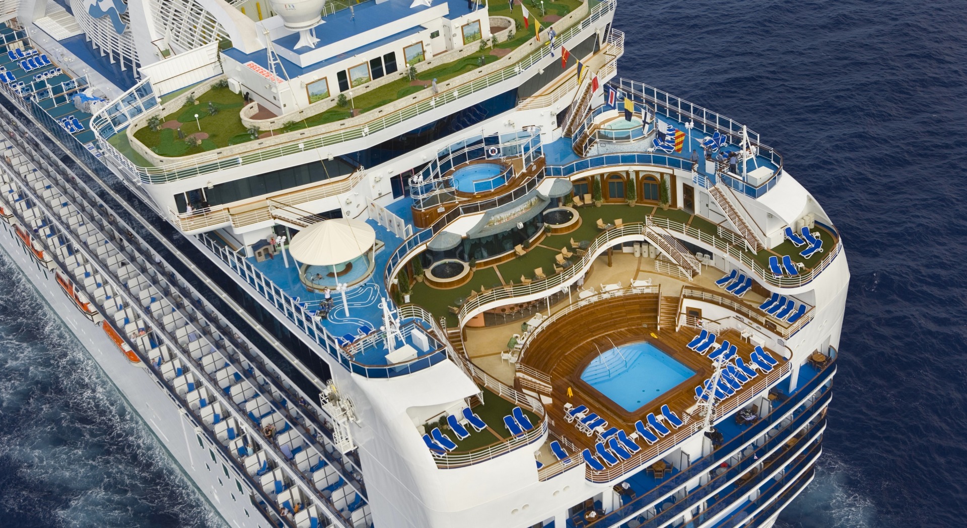 Outdoors on Crown Princess