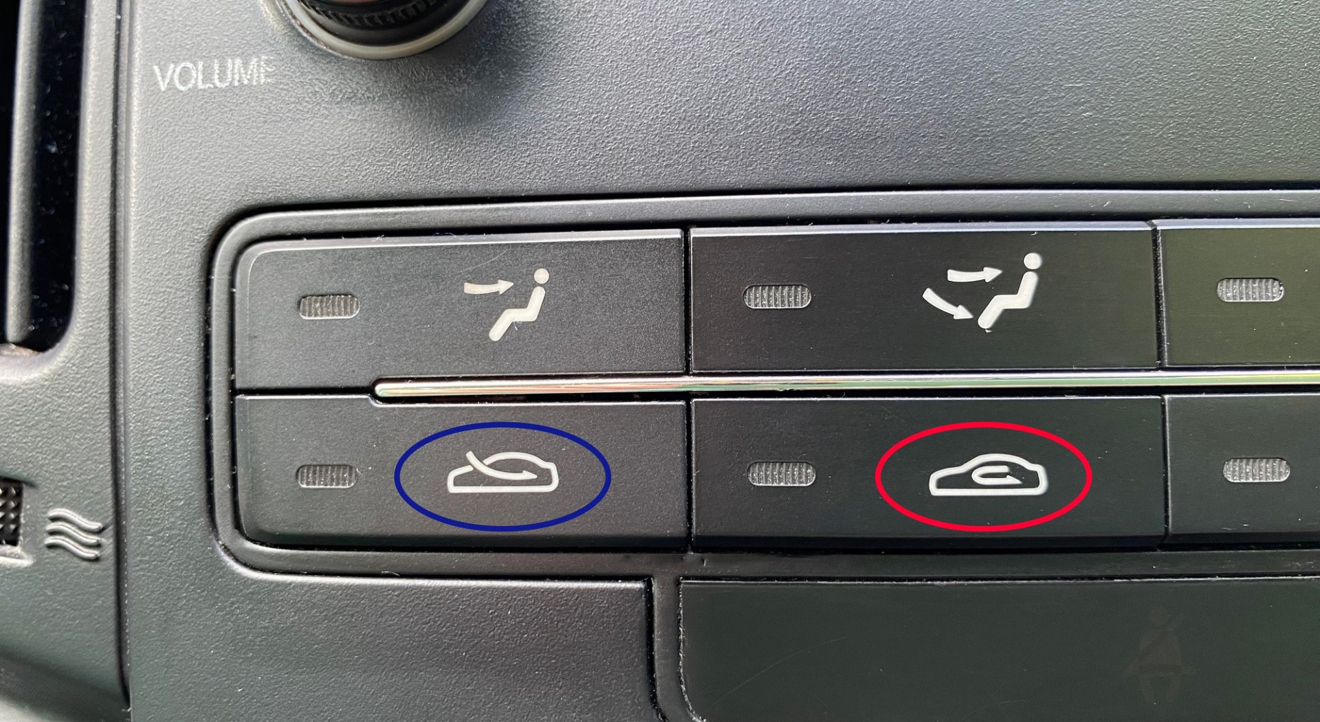 Fresh air and recirculation mode