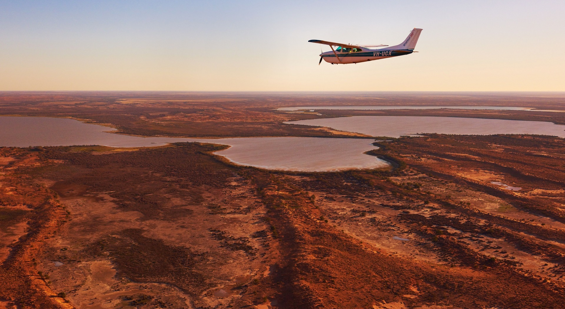 Flight over Lake Coongie