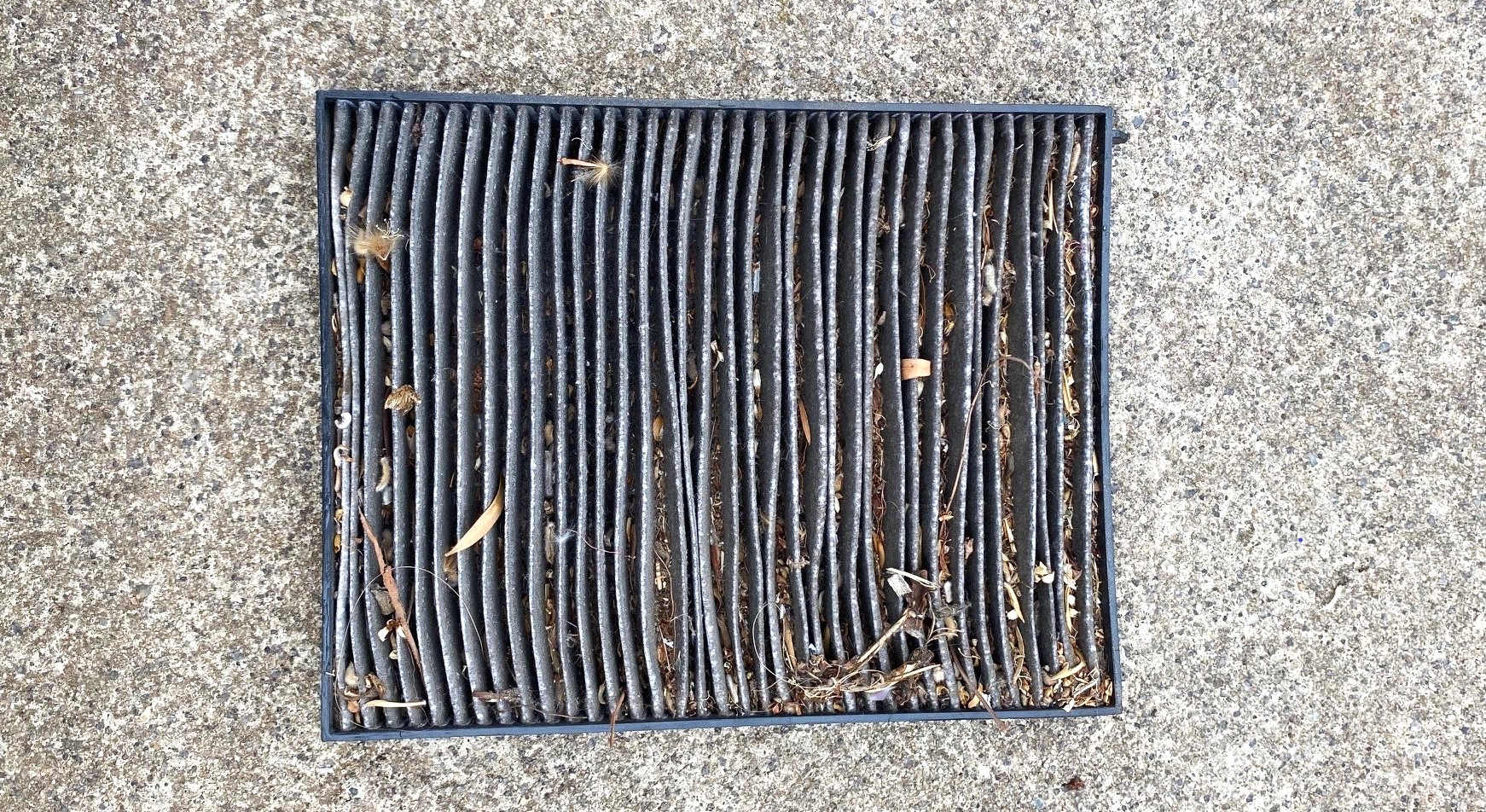 Dirty cabin filter