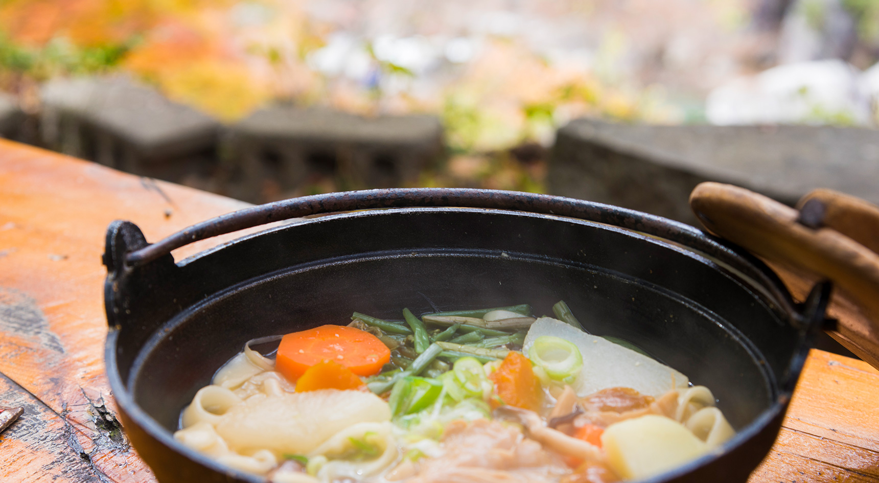 Egg noodles on a table