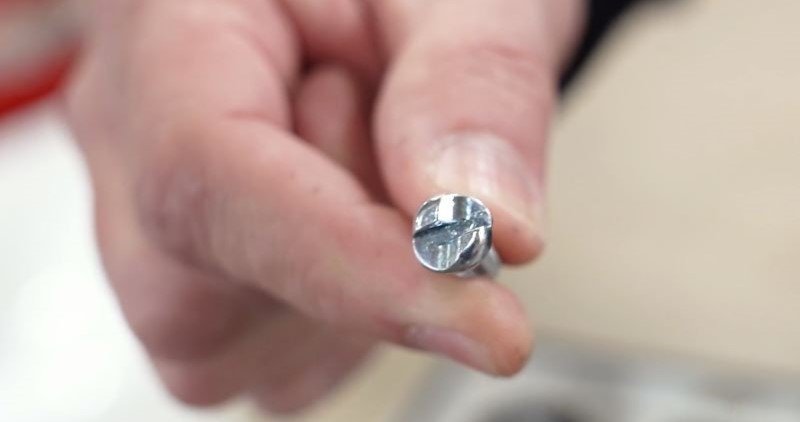 Anti-theft number plate screw